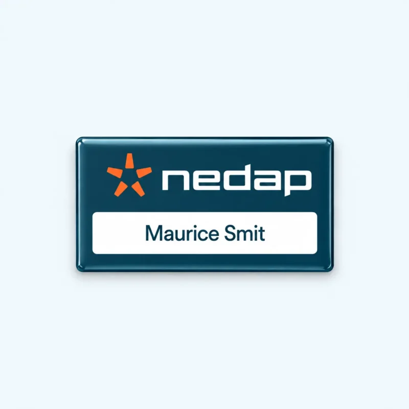 Herbruikbare naambadges met magneet
