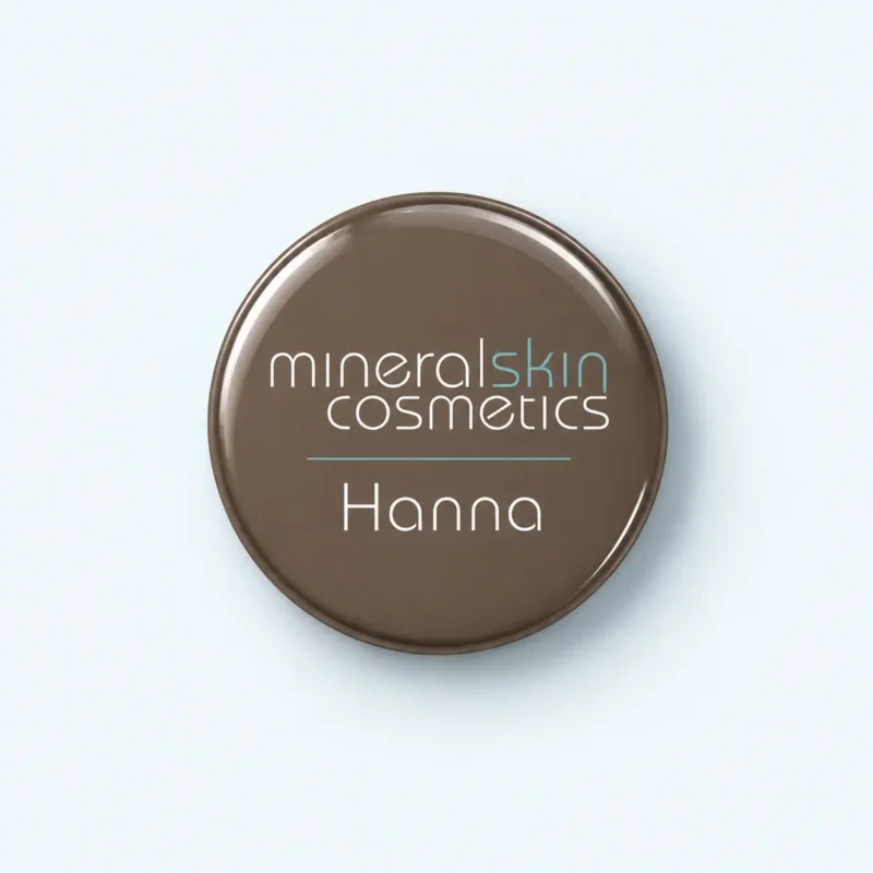 Naambadge metaal met magneet – rond